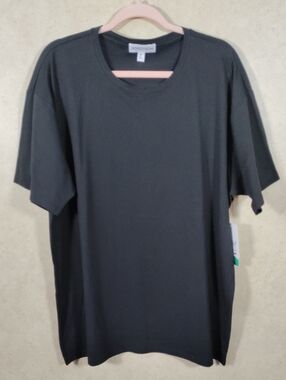 I131 Nordstrom Men’s Black Crew Neck Short Sleeve Tee XL NWT